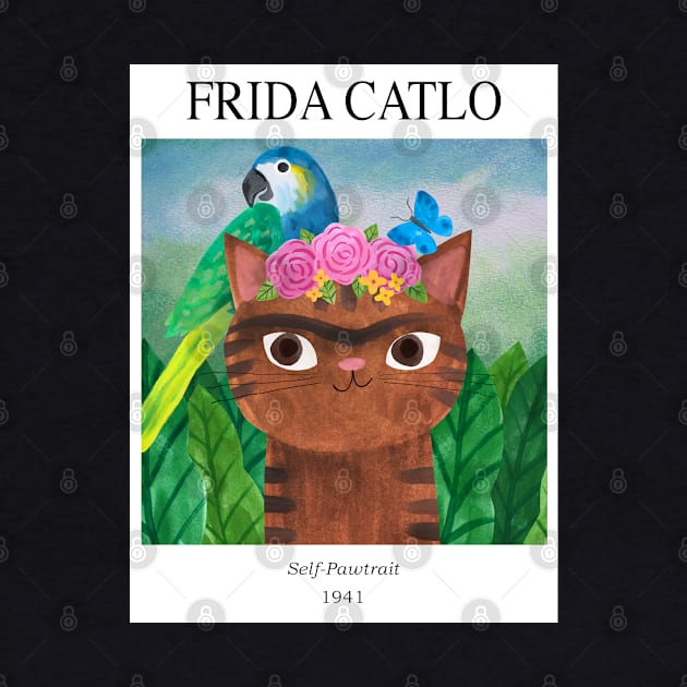 Frida Catlo Gallery cat by Planet Cat Studio